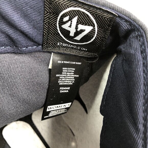 Corpus Christi Hooks Hat Cap Navy Sparkle Logo Womens 47 Clean Up MiLB New NWT - Picture 11 of 12